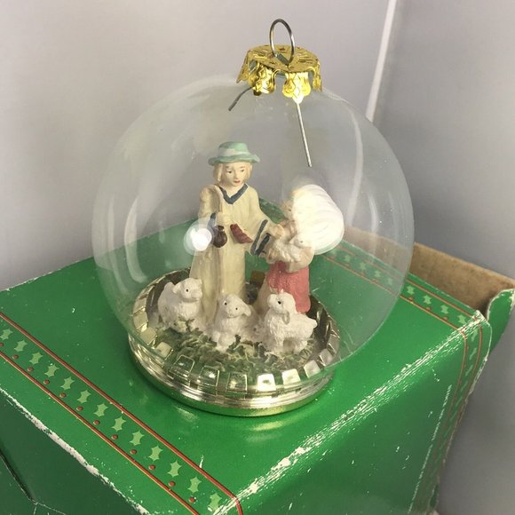 Vintage House Of Lloyd Christmas Around The World Shepherd Ornament With Stand - Picture 10 of 12